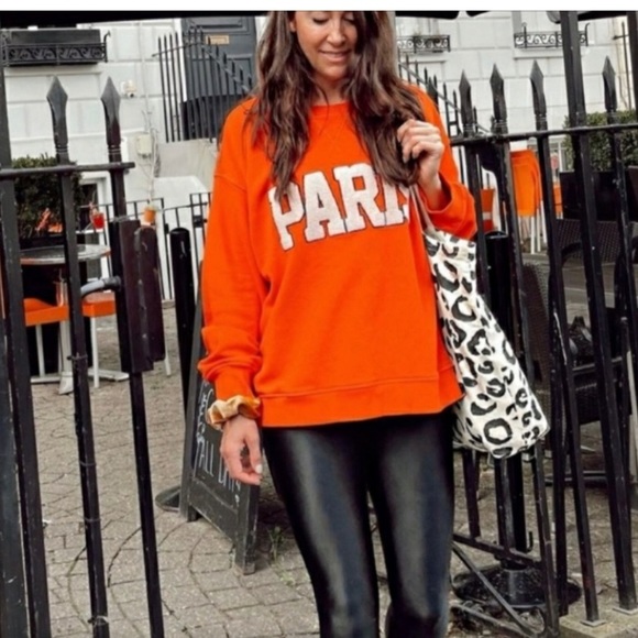 H\u0026M | Tops | Hm Paris Sweatshirt Orange 
